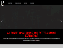 Tablet Screenshot of g3restaurants.com