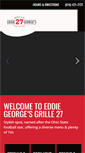 Mobile Screenshot of eddiegeorgesgrille27.g3restaurants.com